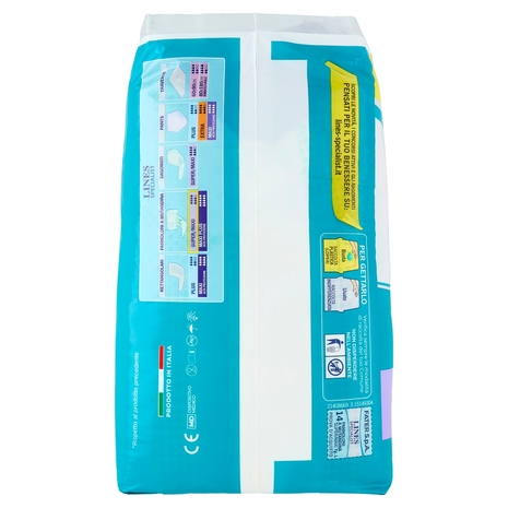 Lines Specialist Unisex Pannoloni a Mutandina L Super/Maxi 14 pz